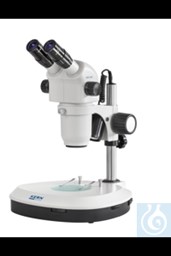 Bild von Stereo-Zoom Mikroskop Binokular, Greenough; 0,8-7,0x; HSWF10x23; 3W LED